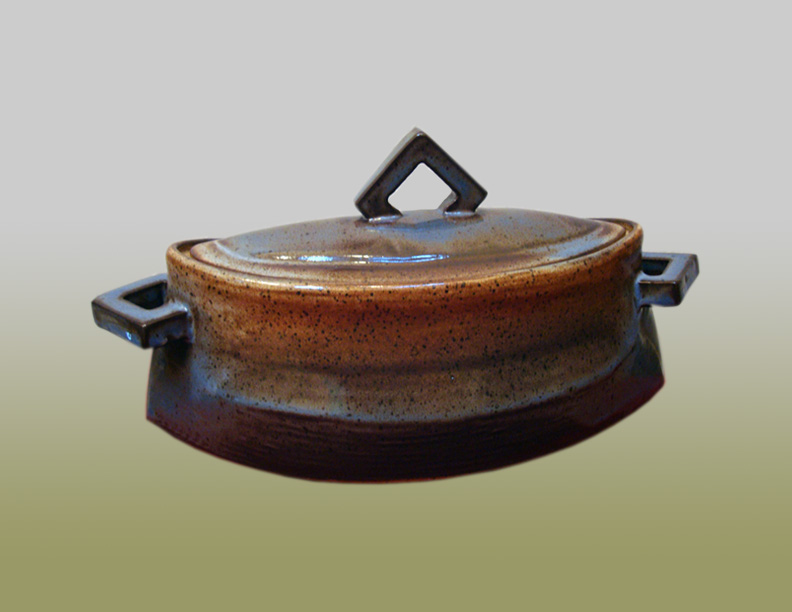 Boat Shaped Blue Casserole